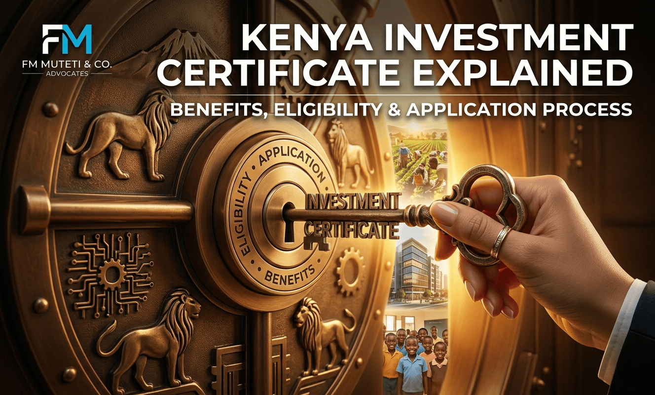 Kenya Investment Certificate: Benefits & Process | FM Muteti & Co.
